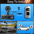 thumbnail image 7 of 1080P Dual Lens WiFi Dashcam, Dual Dash Cam Front and Inside, Wireless DashCamera for Cars with Night Vision, 2" Screen, G-Sensor, Loop Recording, Suitable for Home and Travel (32G), 7 of 7