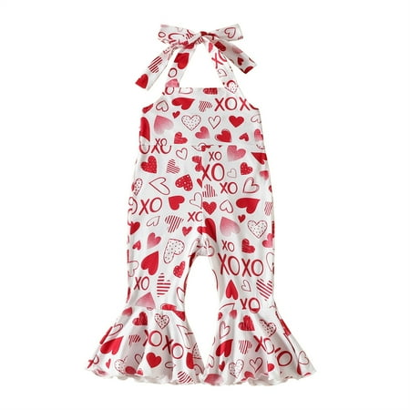 

JDEFEG Romper Girl Kids Toddler Baby Girls Sleeveless Cartoon Print Romper Jumpsuit Outfits Clothes Front Open Shirt Pajamas for Teens Girls Pajama Sets Red 4T