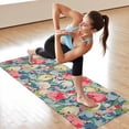 thumbnail image 6 of Pioneer Flower Floral Print Pattern Hot Yoga Mat Towel Non Slip for Hot Yoga - Quick-Drying Yoga Mat Cover with 4 Corner Pockets with Travel Bag - Hot Yoga Towel Non Slip 70"x26", 6 of 6