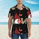 thumbnail image 2 of Balery Love Gnomes Camisas hawaianas de manga corta para hombre, camisas playeras de corte holgado, camisas de vacaciones con botones,X-Large, 2 of 7