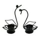 thumbnail image 3 of Candelabro de hierro de 2 piezas, elegante regalo, candelabro para lamparilla, candelabro para dormitorio, mesa de oficina, decoración de escritorio Negro, 3 of 9