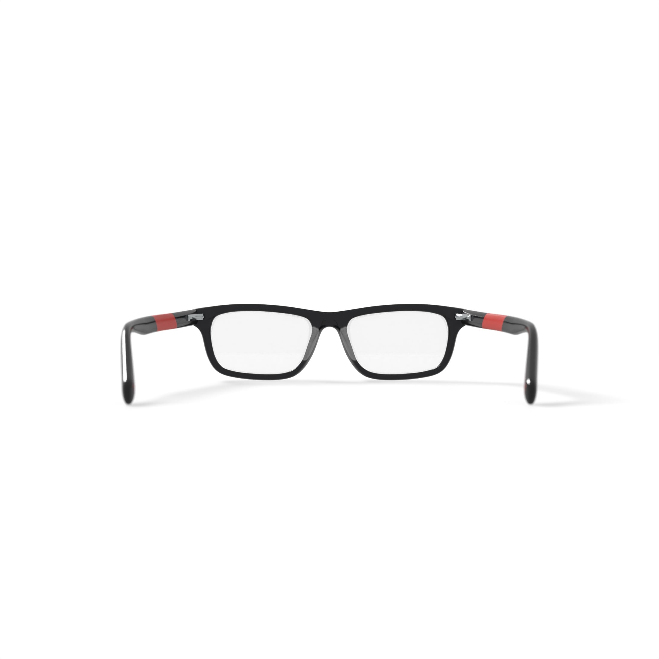 Nike Youth 5535G Prescription Eyeglasses with Case, Black/Red