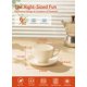 thumbnail image 2 of Juego de 6 tazas de café expreso con platillos de porcelana, colores surtidos, 2 of 8