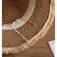 thumbnail image 6 of CoCopeaunts Straw Hat for Womens Wide Brim Fishing Hats Foldable Bucket Hat UV Protection Outdoor Travel Beach Hat 2023, 6 of 7