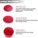 thumbnail image 4 of Colador y recolector de grasa TUNC Rojo Silicona 1 taza, 4 of 5