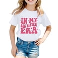 thumbnail image 2 of ibiyuan Big Sister Shirts for Girls Size 10 Promoted To Big Sister Cotton T-Shirt Baby Announcement Casual Short Sleeve Girls 5t Shirts Big Sister Outfit Basic Tees Baby Girl Tops, 2 of 5