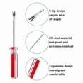 thumbnail image 3 of 4 Pack Tack Lifter Tack Puller Nail Puller, U Tip Nail Staple Rivet Staple Puller Staple Remover Tool, 3 of 7