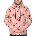 thumbnail image 4 of Hoodies for Men - Smiling Pink Pumpkins Long Sleeve Comfrt Men'S Fashion Hoodies & Sweatshirts, Sweatshirts for Men Hoodies Pullover Clothing Clothes with Pouch, 4 of 7