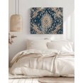 thumbnail image 3 of Navy Blue Boho Wall Art for Living Room,Canvas Picture Wall Decor for Bathroom Bedroom,Modern Geometric Abstract Ehtnic Painting Artwork for Office Kitchen Hallway Dining Room Home Decor 16"x20", 3 of 8