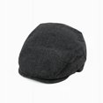 thumbnail image 2 of Boina de espiga para hombre, gorra cálida para la parte delantera, gorro cálido para personas de mediana edad y mayores, gorro de lana para otoño e invierno, 2 of 6