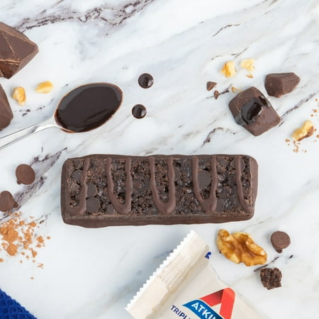 Atkins Snack Bar, Triple Chocolate, Keto Friendly, 6/5ct Boxes