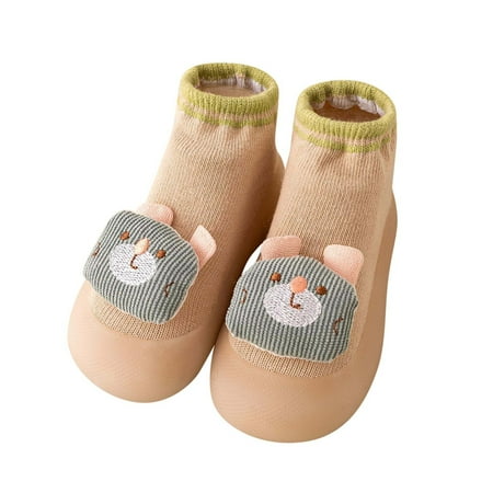

Ierhent First Walker Shoes Baby Sneakers Girls Boys Lightweight Breathable Mesh First Walkers Shoes(Coffee 21)