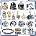 thumbnail image 2 of Disney-abalorio de Guerrero y estrella de Marvel para mujer, abalorio compatible con pulsera Pandora 925 Original, joyería colgante de plata, regalo 2023, gran oferta, 2 of 4