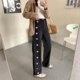 thumbnail image 4 of Autumn Winter Vintage Heart Shape Printing Jeans Y2K Harajuku Wide Leg Pants Women Loose Straight Denim Pants Fashion Trousers-Light Blue-M, 4 of 7