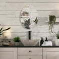 thumbnail image 2 of Frameless Oval Tilt Mirror with Beveled Edge, 2 of 2