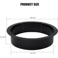 thumbnail image 2 of 45-Inch Outer/39-Inch Inner Fire Pit Ring, Heavy Duty Solid Steel Fire Rings for Outside Wood Burning, DIY Fire Ring Liner for Beach Camping,Outside In-Ground, BBQ Grill, 2 of 8
