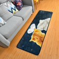 thumbnail image 3 of Dreamtimes Loving Couple Cats Hallway Runner Rug 2'x6' Kitchen Rug with Rubber Backing Valentines Sky Moon Non Slip Entryway Rug Runner Washable Soft Area Rug for Hallway Bedroom Kitchen Decor, 3 of 6