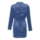 thumbnail image 5 of Vestido de manga larga ajustado sexy de color sólido plisado de moda para mujer Fridja  NMB712, 5 of 5