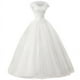 thumbnail image 5 of Vestido de boda de talla grande de primavera con hilo, ajustado, adelgazante, con hombros descubiertos y encaje floral para mujer, 5 of 5