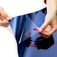 thumbnail image 4 of 5% VLT One Way Privacy Window Film Mirror 20" × 39" Window Tint for Home Daytime Privacy Heat Control Anti UV Static Cling Covers(Blue), 4 of 8