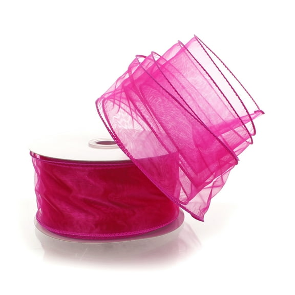 Ribbon Traditions 2.5" Wired Sheer Organza Ribbon