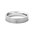 thumbnail image 3 of Crucible Jewelry Men's 0.02 CTW Diamond Stone Flat Titanium Ring (5mm), 3 of 4