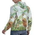thumbnail image 6 of Salouo Watercolor African Animals Wildlife Pattern Men's Fall Hoodie Sweatshirt,Sport Hoodie with Pockets for Men Pullover Casual Hooded Sweatshirt-XX-Large, 6 of 7