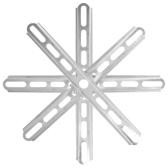 OUNONA 2 Sets Ceiling Light Base Silver Iron Mounting Bracket for Fixtures