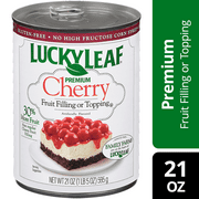 Lucky Leaf Premium Cherry Fruit Filling and Topping, 21 oz Can