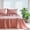 Mocha Brown, variant on Size Bed Set Bed Sheets Gauze 4 count Mocha Brown Muslin Sheets Set 16" Deep Pocket Sheet & Pillowcase Sets Breathable Boho Soft Bedding Sets