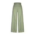 thumbnail image 6 of Dyegold Split Leg Pants For Women Plus Size Wide Leg High Waist Yoga Pants Casual Loose Summer Flowy Boho Beach Palazzo Pant, 6 of 8