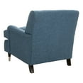 thumbnail image 5 of SAFAVIEH Chloe Fully Upholstered Club Chair with Casters, Navy, 5 of 5