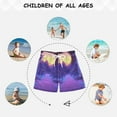 thumbnail image 6 of FORMRS Boys Swim Trunks Quick Dry Mesh Liner Boardshorts Sizes XS-XL, Blue Road, 6 of 7