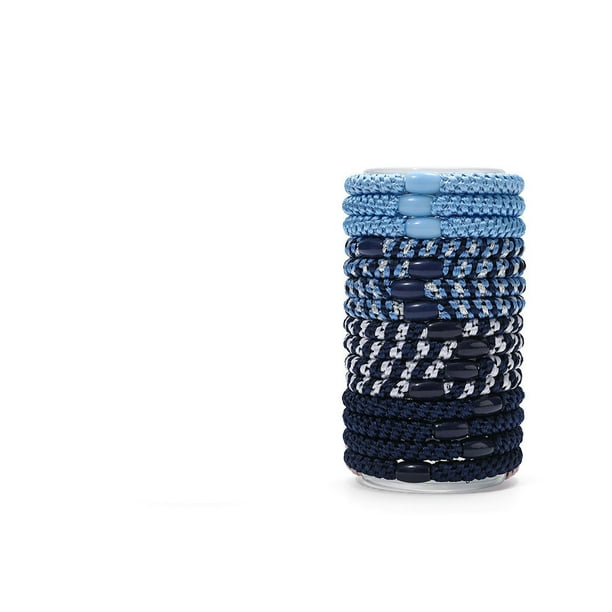 Pisexur Belleza Maquillaje 15 latas de diadema deportiva tejida para mujer, versátil y de uso diario, para coleta alta sin dañar el cabello, accesorio de alta elasticidad.para mujeres y hombres