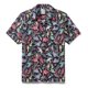 thumbnail image 3 of Camisa hawaiana de verano para hombre, con estampado de pájaros en 3D, para vacaciones, viajes, Hawái, manga corta, informal, de gran tamaño, con solapa, 3 of 4