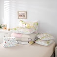 thumbnail image 5 of Feelyou Cartoon Unicorn Animal Bedding Comforter Set 7pcs, Kawaii Cloud Rainbow Queen Bedding Sets, Teens Kids Boys Girls Reversible Queen Sheet Sets, Super Cozy Room Decor, 5 of 7