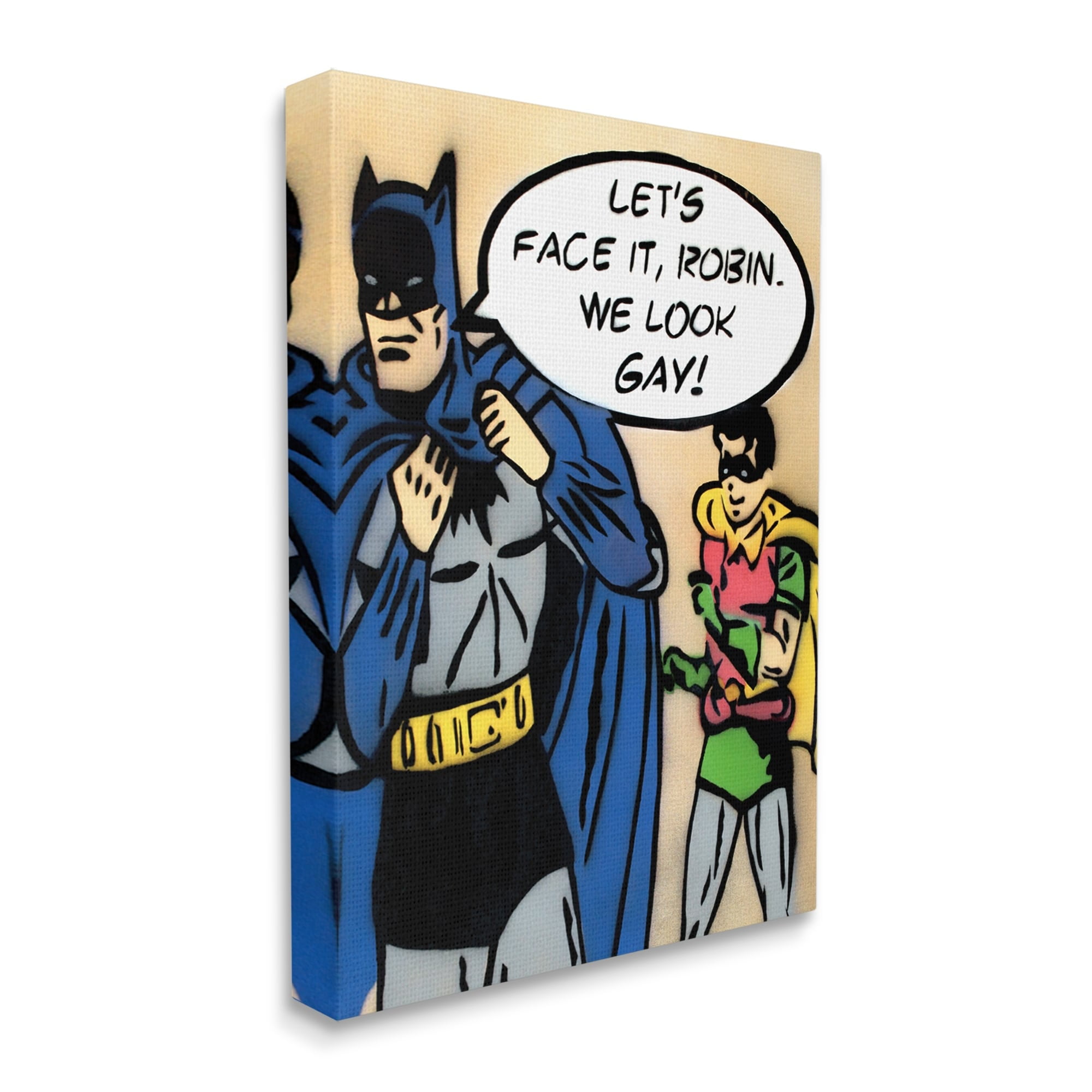 Stupell Industries Let's Face It Robin Funny Comic Fairy Tales & Fantasy Painting Gallery Wrapped Canvas Print Wall Art
