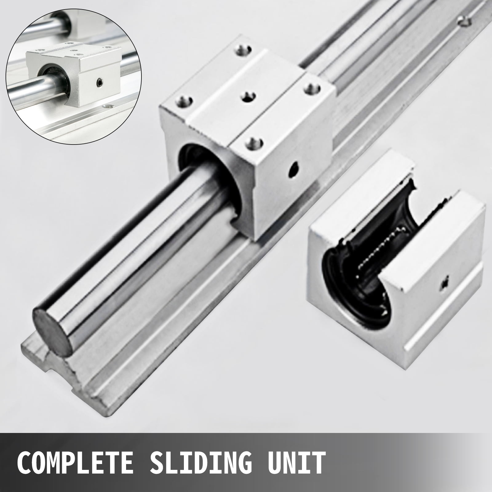 Mssoom Linear Rail Shaft GuideとLinear Bearing Slide Block、SBR16