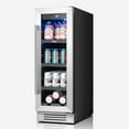 thumbnail image 2 of Yeego 12 Inch Beverage Refrigerator,  60 Cans Beverage Cooler with Glass Door, Mini-Fridge for Home,Office, 2 of 8