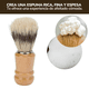 thumbnail image 4 of Brocha De Afeitar Rasurado Mango De Madera Profesional, 4 of 8