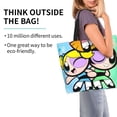thumbnail image 3 of The Powerpuff Girls Reusable Grocery Bags Shoulder Bag Large Capacity Shopping Bag Cute Tote Bags, 3 of 9