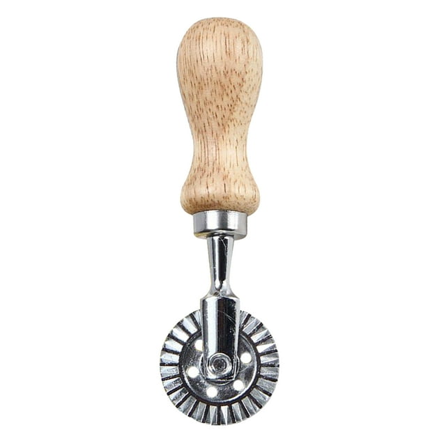 jifeng Steel Ravioli Cutter Maker & Wooden Handle Roll