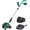 light green, variant on TEQIN Cordless Lawn Edger,20v Battery Powered Edger Lawn Tool For Lawns With 9-Inch Blade & Dual Wheels,3500rpm Electric Lawn Edger With 3 Depth Settings For Driveway,Sidewalk