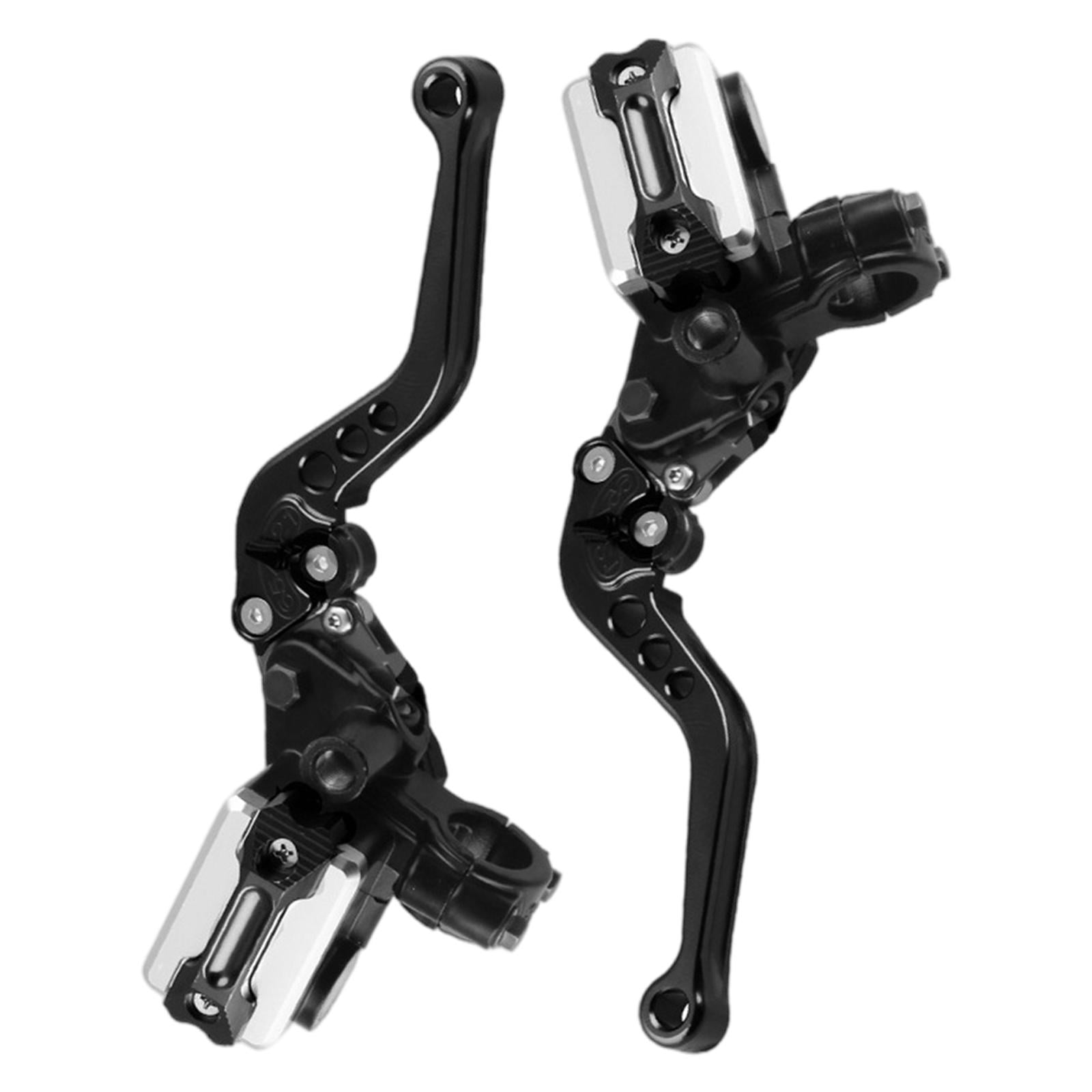 2x Universal CNC 7/8'' Motorcycle Brake Clutch Master Cylinder Lever Left+Right