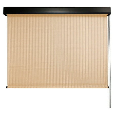 Keystone Fabrics, Valanced, Cord Operated, Outdoor Solar Shade, 8' Wide x 8' Drop, Telluride