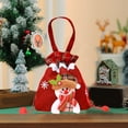 thumbnail image 6 of CuiLiyq Christmas Gift Bag, 13.7" x 8.6" Red Candy Bags with Drawstring Cord, Large Present Sack Bags for Xmas Present Toys Storage Bags Holiday Party Supply (Snowman), 6 of 6