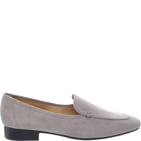 

Schutz Shania Loafer Flat Mouse Grey Leather Pointed Moccasin Flat