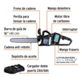 thumbnail image 2 of Motosierra inalámbrica 16", 40 V, sin carbones, Truper MAX TRUPER MAX-40M, 2 of 3