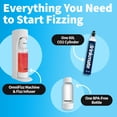 thumbnail image 6 of Drinkmate OmniFizz Sparkling Water and Soda Maker, Carbonates Any Drink, with 60L CO2 Cylinder (Royal Red), 6 of 8
