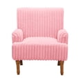 thumbnail image 5 of Jopath Modern Accent Chair with 2" Wide Wale Corduroy, 9" Solid Wood Legs, Comfortable Upholstered Armchair for Living Room Bedroom Reading Room Pink, 5 of 9